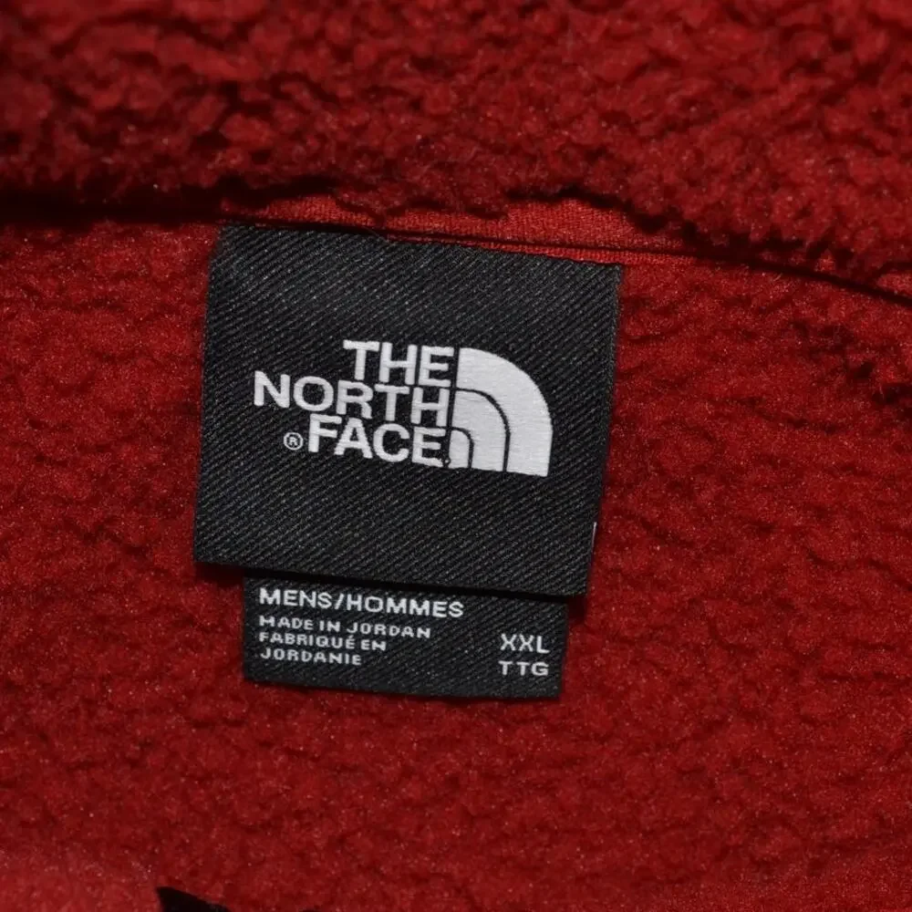 North Face Sherpa Fleece Jacket Red Size XXL